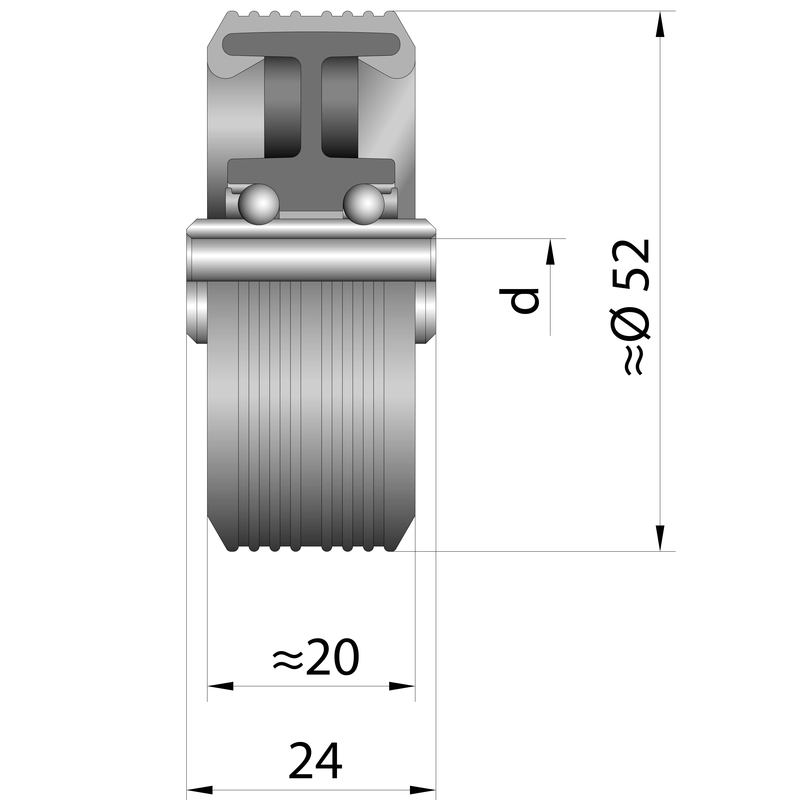 Polymer Conveyor Wheel Series 2130
