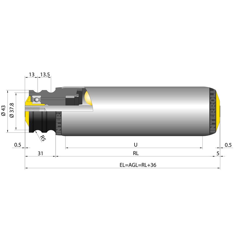 Fixed Drive Conveyor Roller Series 3500
