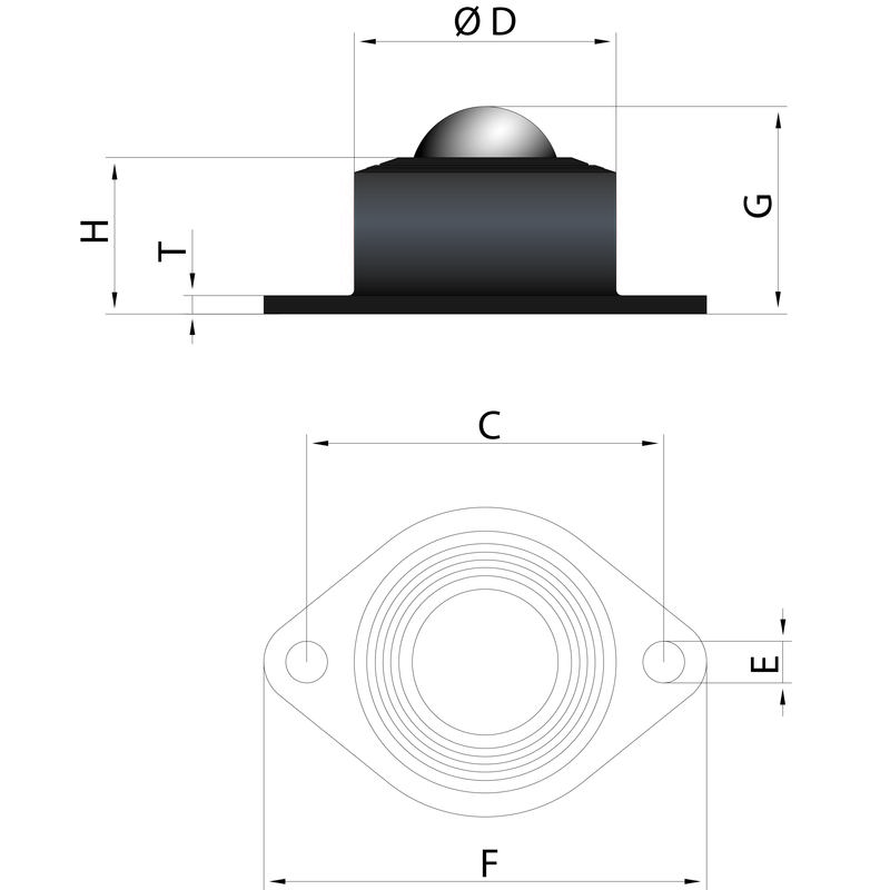 Polymer Ball Transfer Unit Series 5500