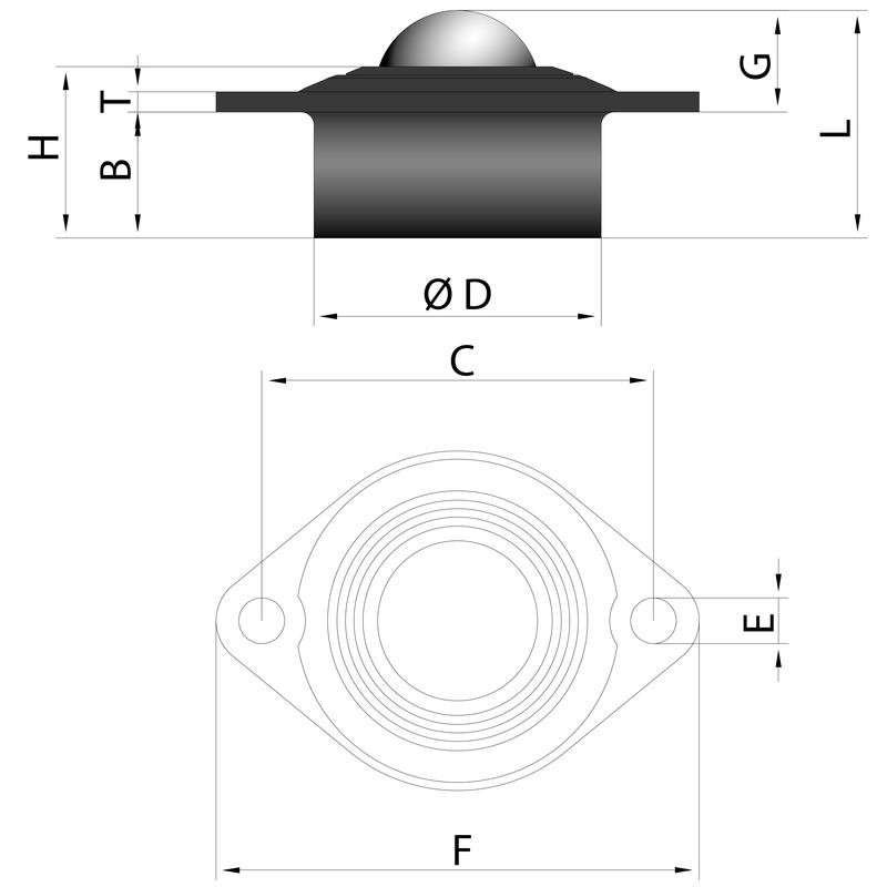 Polymer Ball Transfer Unit Series 5500