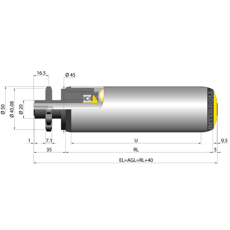 Friction Conveyor Roller Series 3800