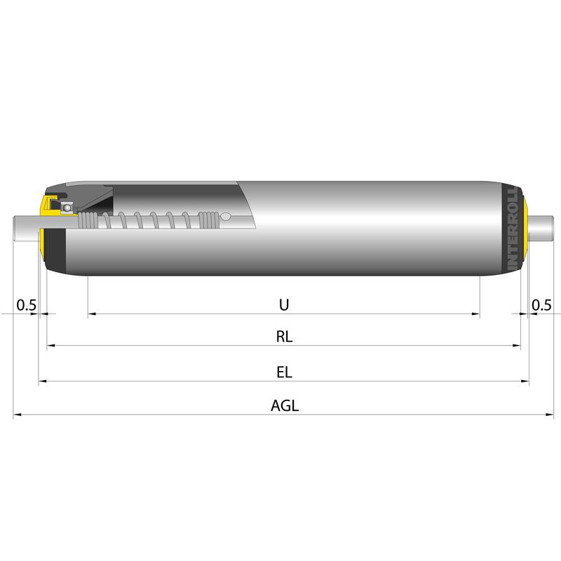 Universal Conveyor Roller Series 1700 light
