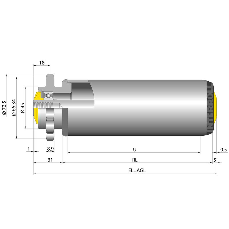 Fixed Drive Conveyor Roller Series 3500 heavy